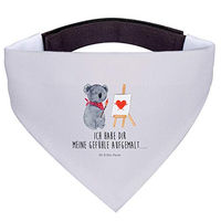 Produktbild von Mr. & Mrs. Panda Hundehalstuch Koala Künstler Grau aus Polyester Größe S