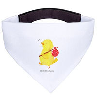 Produktbild von Mr. & Mrs. Panda Hundehalstuch Küken Wander mit Oster-Motiv aus Polyester in Weiß Größe S