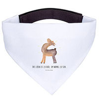 Produktbild von Mr. & Mrs. Panda Hundehalstuch Lama Stolz Weiß Polyester Größe S