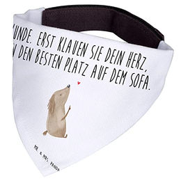 Mr. & Mrs. Panda Hundehalstuch Liebe Bunt Weiß Stoff – Bild 1 von 3