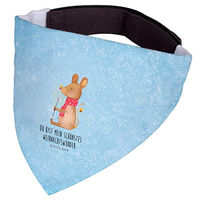 Produktbild von Mr. & Mrs. Panda Hundehalstuch Maus Weihnachten Blau Polyester Größe S