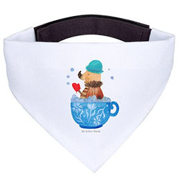 Mr. & Mrs. Panda Hundehalstuch Nachtfalter Schaumbad aus Polyester Größe L Weiß – Bild 1 von 8