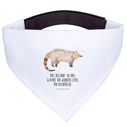 Mr. & Mrs. Panda Hundehalstuch Nasenbär Weiß Polyester Größe S – Bild 1 von 7