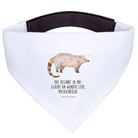 Produktbild von Mr. & Mrs. Panda Hundehalstuch Nasenbär Weiß Polyester Größe S