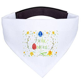 Mr. & Mrs. Panda Hundehalstuch Ostern Bandana aus Polyester Größe S Weiß – Bild 1 von 7