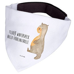 Mr. & Mrs. Panda Hundehalstuch Otter Bauch Bandana aus Polyester Größe L Weiß – Bild 1 von 4