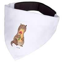 Produktbild von Mr. & Mrs. Panda Hundehalstuch Otter Blumenstrauß Weiß Größe S