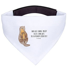 Mr. & Mrs. Panda Hundehalstuch Otter Bunt Weiß Stoff Größe M – Bild 1 von 5