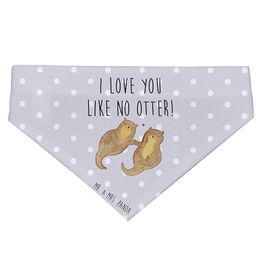 Produktbild von Mr. & Mrs. Panda Hundehalstuch Otter Motiv Grau Größe S