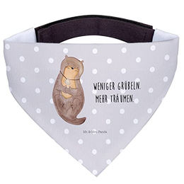 Mr. & Mrs. Panda Hundehalstuch Otter Muschel Grau Polyester Größe L – Bild 1 von 2