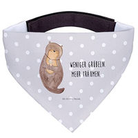 Produktbild von Mr. & Mrs. Panda Hundehalstuch Otter Muschel Grau Polyester Größe L