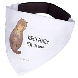 Mr. & Mrs. Panda Hundehalstuch Otter Muschel Weiß Polyester Größe L – Bild 1 von 3