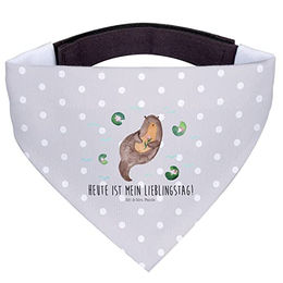 Mr. & Mrs. Panda Hundehalstuch Otter Seerose Grau Größe S – Bild 1 von 4