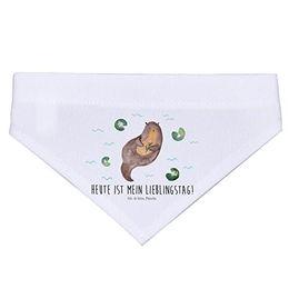 Produktbild von Mr. & Mrs. Panda Hundehalstuch Otter Seerose Weiß Größe S