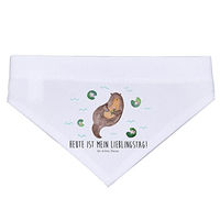 Produktbild von Mr. & Mrs. Panda Hundehalstuch Otter Seerose Weiß Größe S
