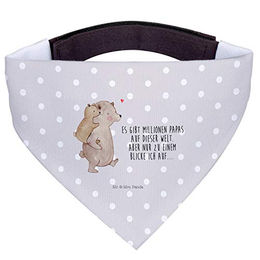 Mr. & Mrs. Panda Hundehalstuch Papa Bär Grau Weiß Polyester Größe M – Bild 1 von 7