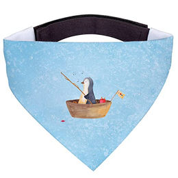 Mr. & Mrs. Panda Hundehalstuch Pinguin Angelboot Blau für kleine Rassen – Bild 1 von 4