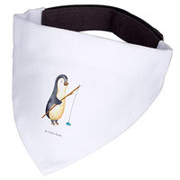 Produktbild von Mr. & Mrs. Panda Hundehalstuch Pinguin Angler Weiß Größe S