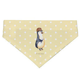 Produktbild von Mr. & Mrs. Panda Hundehalstuch Pinguin Design Gelb Stoff Größe M