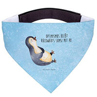 Produktbild von Mr. & Mrs. Panda Hundehalstuch Pinguin Lachen Blau Polyester Größe L