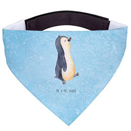 Mr. & Mrs. Panda Hundehalstuch Pinguin marschieren aus Baumwolle Größe L Blau – Bild 1 von 4