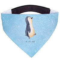 Produktbild von Mr. & Mrs. Panda Hundehalstuch Pinguin marschieren aus Baumwolle Größe L Blau