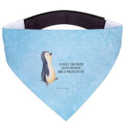 Mr. & Mrs. Panda Hundehalstuch Pinguin marschieren Blau aus Polyester Größe S – Bild 1 von 3