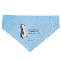 Produktbild von Mr. & Mrs. Panda Hundehalstuch Pinguin marschieren Blau Polyester Größe S