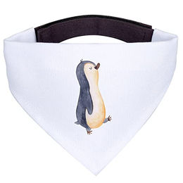 Mr. & Mrs. Panda Hundehalstuch Pinguin marschieren Weiß Größe L aus Polyester – Bild 1 von 6