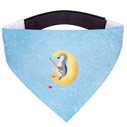 Mr. & Mrs. Panda Hundehalstuch Pinguin Mond Blau aus Polyester Größe S – Bild 1 von 4