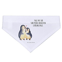 Produktbild von Mr. & Mrs. Panda Hundehalstuch Pinguin Motiv Bunt Weiß Größe M
