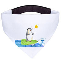 Produktbild von Mr. & Mrs. Panda Hundehalstuch Pinguin Surfer Weiß