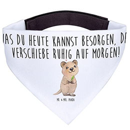 Mr. & Mrs. Panda Hundehalstuch Quokka Happy Bandana aus Polyester Weiß Größe L – Bild 1 von 6