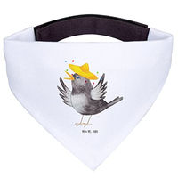 Produktbild von Mr. & Mrs. Panda Hundehalstuch Rabe Sombrero aus Polyester in Weiß Größe L