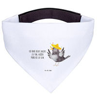 Produktbild von Mr. & Mrs. Panda Hundehalstuch Rabe Sombrero aus Polyester in Weiß Größe S