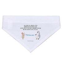 Produktbild von Mr. & Mrs. Panda Hundehalstuch S Maus Pinguin Geburtstag Weiß