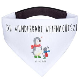 Mr. & Mrs. Panda Hundehalstuch Smörle Winterzeit aus Polyester in Weiß Größe L – Bild 1 von 4