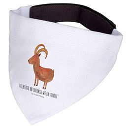 Mr. & Mrs. Panda Hundehalstuch Steinbock Weiß Polyester Größe S – Bild 1 von 4