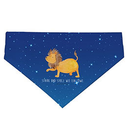 Mr. & Mrs. Panda Hundehalstuch Sternzeichen Löwe Blau Polyester Größe S – Bild 1 von 3