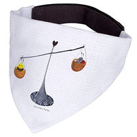 Produktbild von Mr. & Mrs. Panda Hundehalstuch Sternzeichen Waage Bandana aus Polyester Größe L Weiß