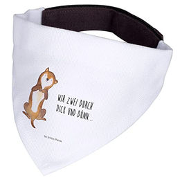 Mr. & Mrs. Panda Hundehalstuch Streicheln Weiß Größe S – Bild 1 von 2