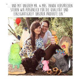 Mr. & Mrs. Panda Hundehalstuch Waldtiere Aloha Weiß Größe M – Bild 1 von 3