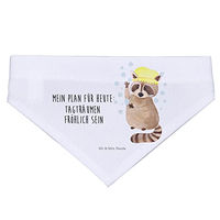 Produktbild von Mr. & Mrs. Panda Hundehalstuch Waschbär Motiv Weiß Größe M