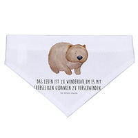 Produktbild von Mr. & Mrs. Panda Hundehalstuch Wombat Motiv aus Polyester in Weiß Größe L