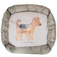 Produktbild von Mr. & Mrs. Panda Hundekissen Airedale Terrier Grau Größe L