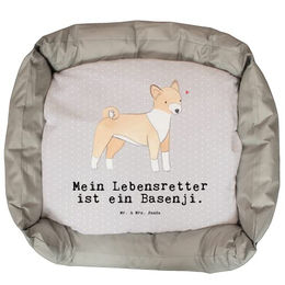 Mr. & Mrs. Panda Hundekissen Basenji Lebensretter Grau Größe L – Bild 1 von 6
