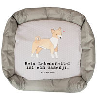 Produktbild von Mr. & Mrs. Panda Hundekissen Basenji Lebensretter Grau Größe L