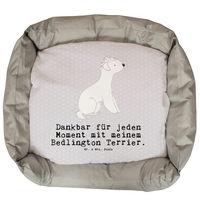 Produktbild von Mr. & Mrs. Panda Hundekissen Bedlington Terrier Moment Plüsch Grau