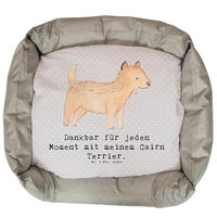 Produktbild von Mr. & Mrs. Panda Hundekissen Cairn Terrier Moment Grau Weiß Größe L