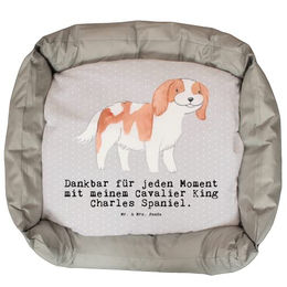 Mr. & Mrs. Panda Hundekissen Cavalier King Charles Spaniel Moment Grau Polyester Größe L – Bild 1 von 6